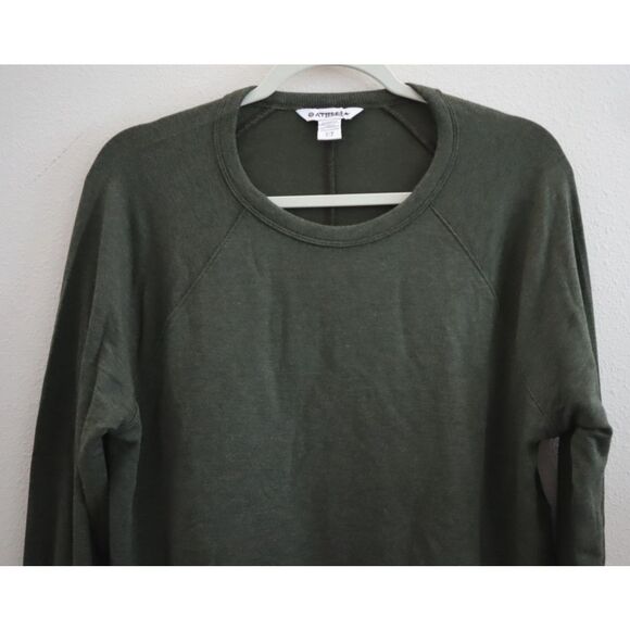Athleta 842674-04 Women's Sz S Green Coaster Luxe Recover High Hip Sweatshirt - Picture 5 of 9
